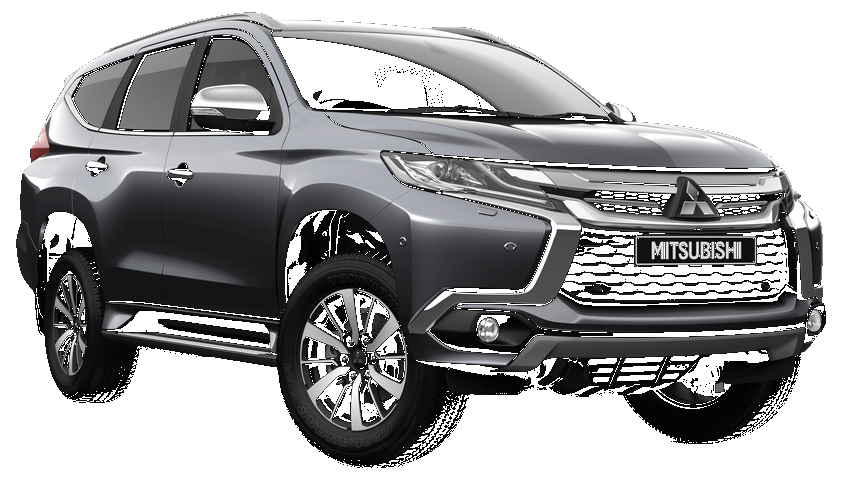 Grey Mitsubishi Montero Sport SUV used on the Kyrgyzstan self-drive tour.