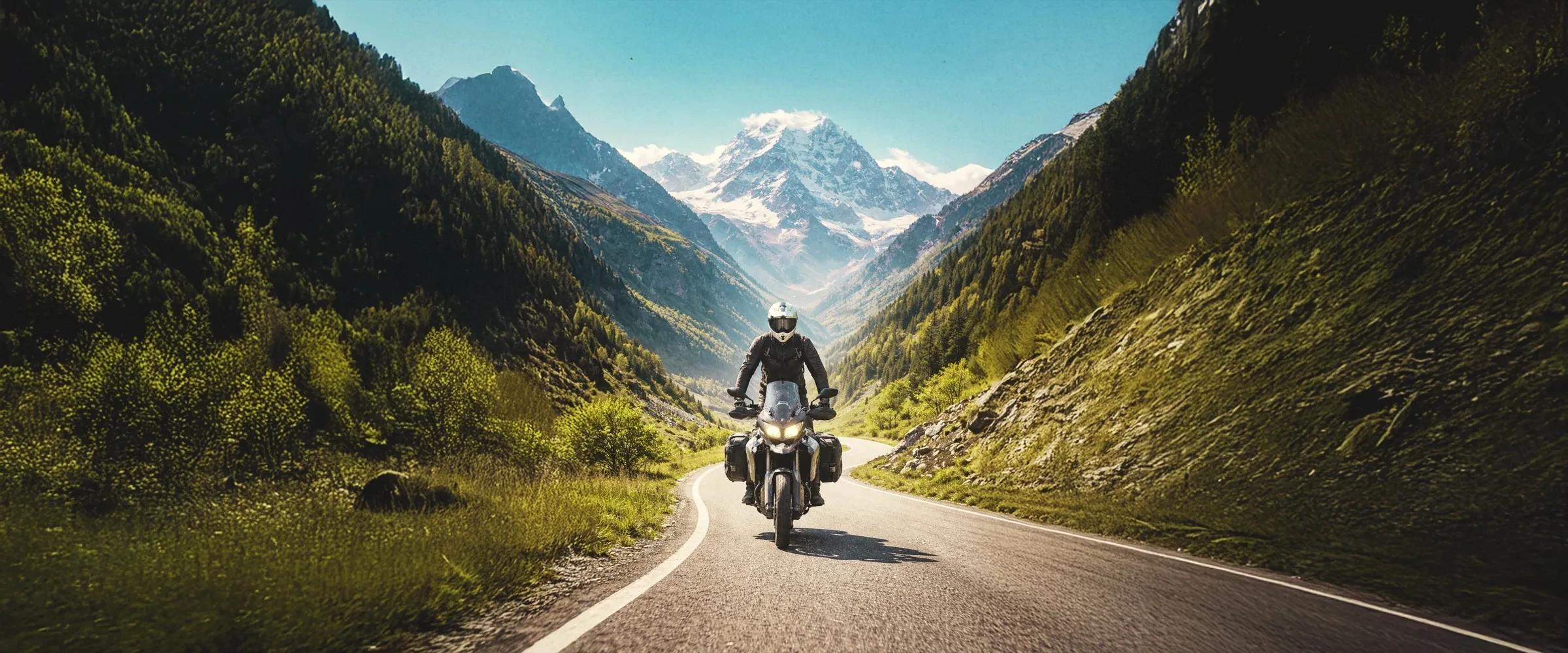Georgia Motorcycle Tour — Caucasus mountains