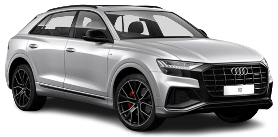 Silver Audi Q8 SUV used for the Northern Europe self-drive road trip experience.